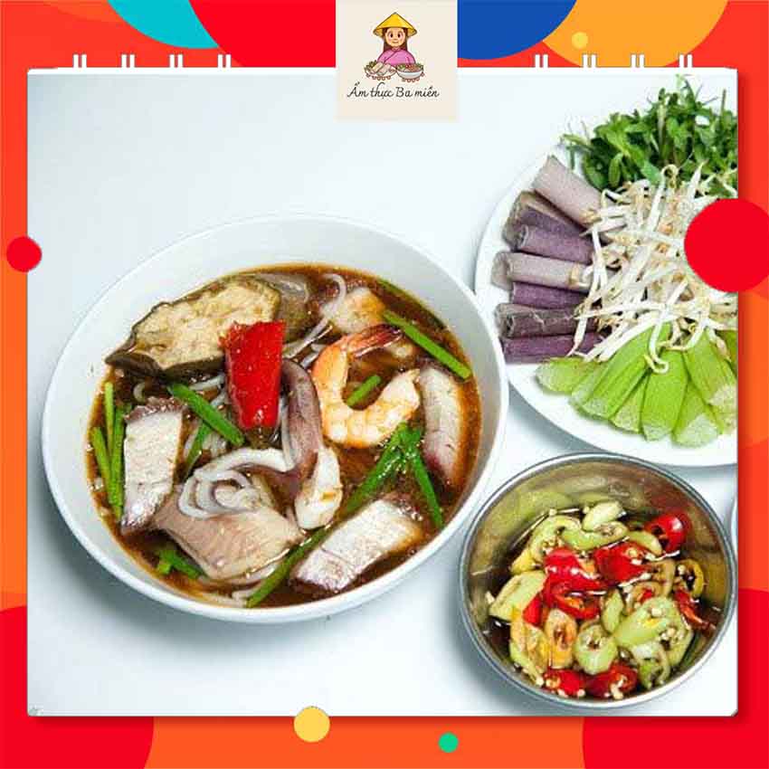 cách nấu bún mắm miền Nam